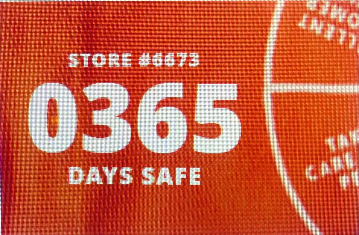 I’m so proud to say WE DID IT! 365 days of associates walking out of the El Monte Home Depot the same way they came in… I’d like to think better! Great job team! Now let’s get to 366, 367, 368… I know you guys will continue to KICK ASS, but safely of course. 🥹🧡🙌🏻#TeamElMonte