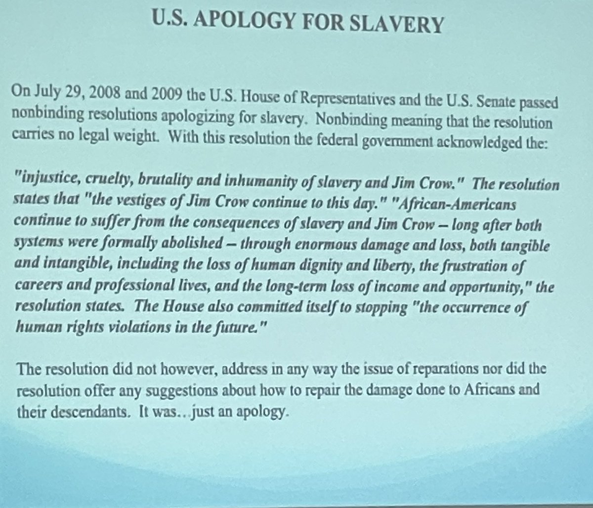 IamStephharvey's tweet photo. Did you read the #UnitedStates apology for Slavery? Are you aware of your own #trauma ? #BeTheHealing @DrJoyDeGruy #PostTraumaticSlaveSyndrom #YouGoneLearnToday https://t.co/woQBU3UipL