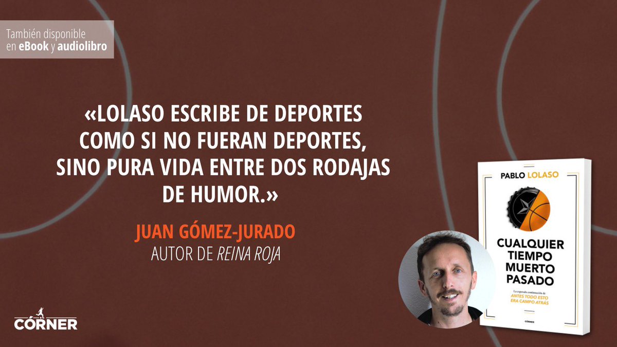 PabloLolaso's tweet photo. ¿Quién quiere uno? 

“Cualquier tiempo muerto pasado”, 19 de mayo en librerías (ya en preventa). 

Vuelve la novela esa del baloncesto en la que pasan cosas raras, ahora convertida en saga. 

Y ahora y aquí, sorteo de un ejemplar entre todo el que responda y haga RT

Os quiero 😍 https://t.co/IiUSlZkdR8