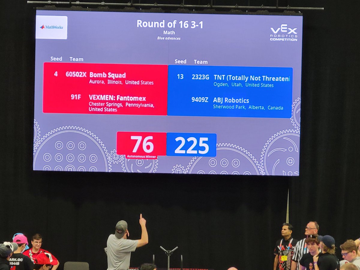 ABJRobotics's tweet image. ABJ alliance wins finals match. #13 seed takes down the #3 seed.