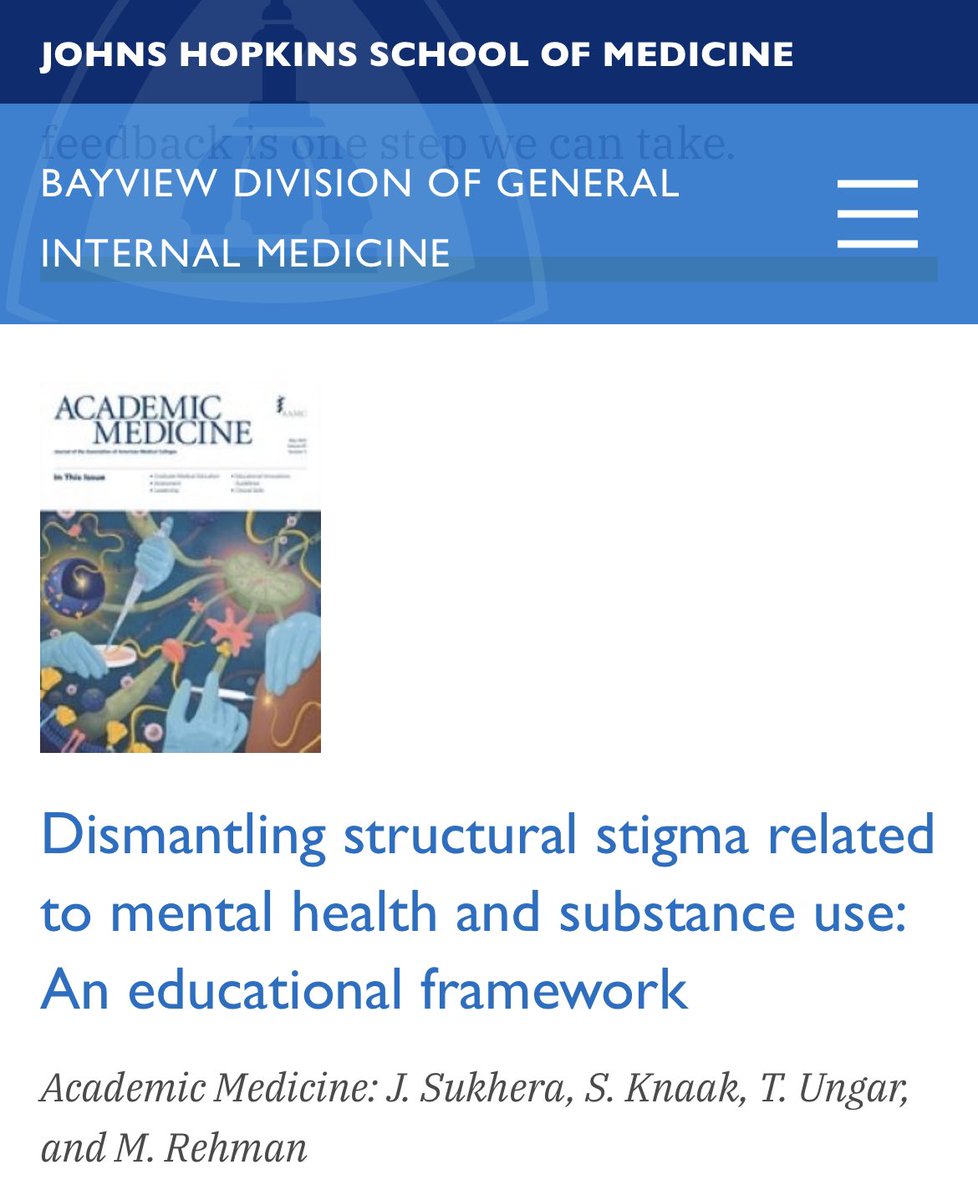 javeedsukhera's tweet photo. So honored that our #MedEd paper on #structuralstigma was featured as a must read! We hope more members of the community will check it out and put the 4Rs into practice. @maham_rehman https://t.co/yOf9jyhC9V