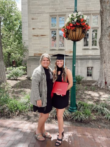 lester_hagan's tweet photo. So Proud of Kylee. IU graduate. Class of 2022. All 3 Hagan Women. Educators for Life. #EVSC https://t.co/c43cTixJ0K