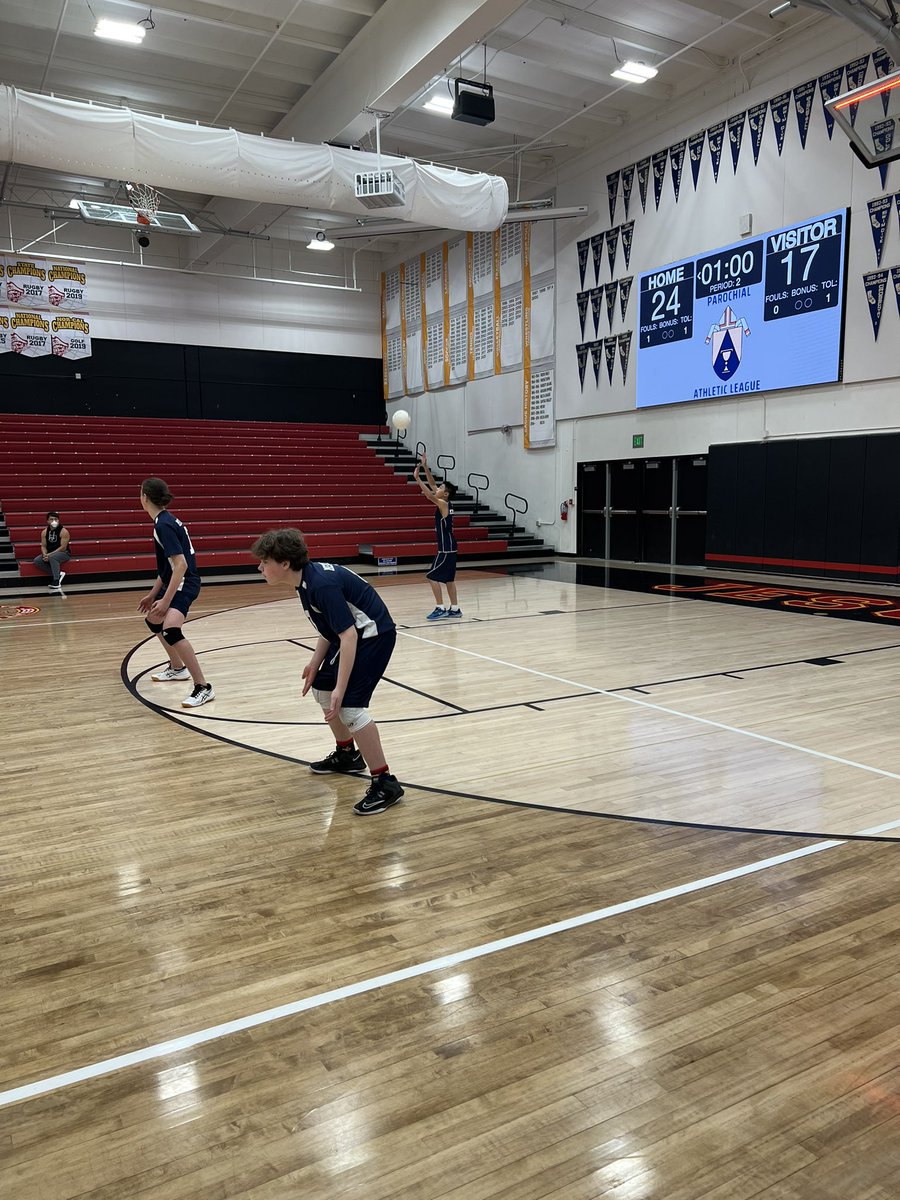 MHSMidtown's tweet photo. The Midtown boys volleyball team beat St. Patrick this morning to move onto Tuesday’s semi-final. Go Mustangs! https://t.co/C6o5BjYegL