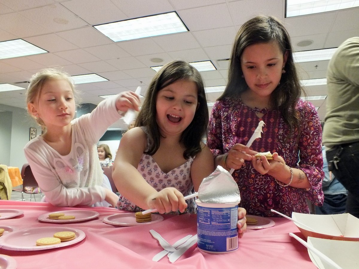 We had a blast at our American Girl Tea Party. We can supply crafts and food but it's YOU who makes a party a party!