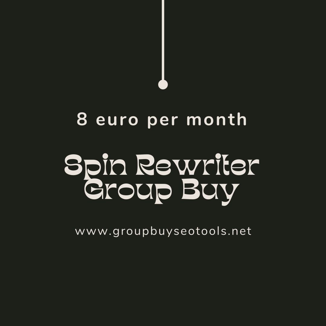 Deidra_seo's tweet photo. Spin Rewriter Group Buy 🔥
👉🏻 Price: 10 euro per month
#SEO #ebay #ebaytools #marketing #digitalmarketing #contentmarketing #amazon #seogroupbuy #groupbuyseotools #smallbusiness #goal https://t.co/9gqJCk730e