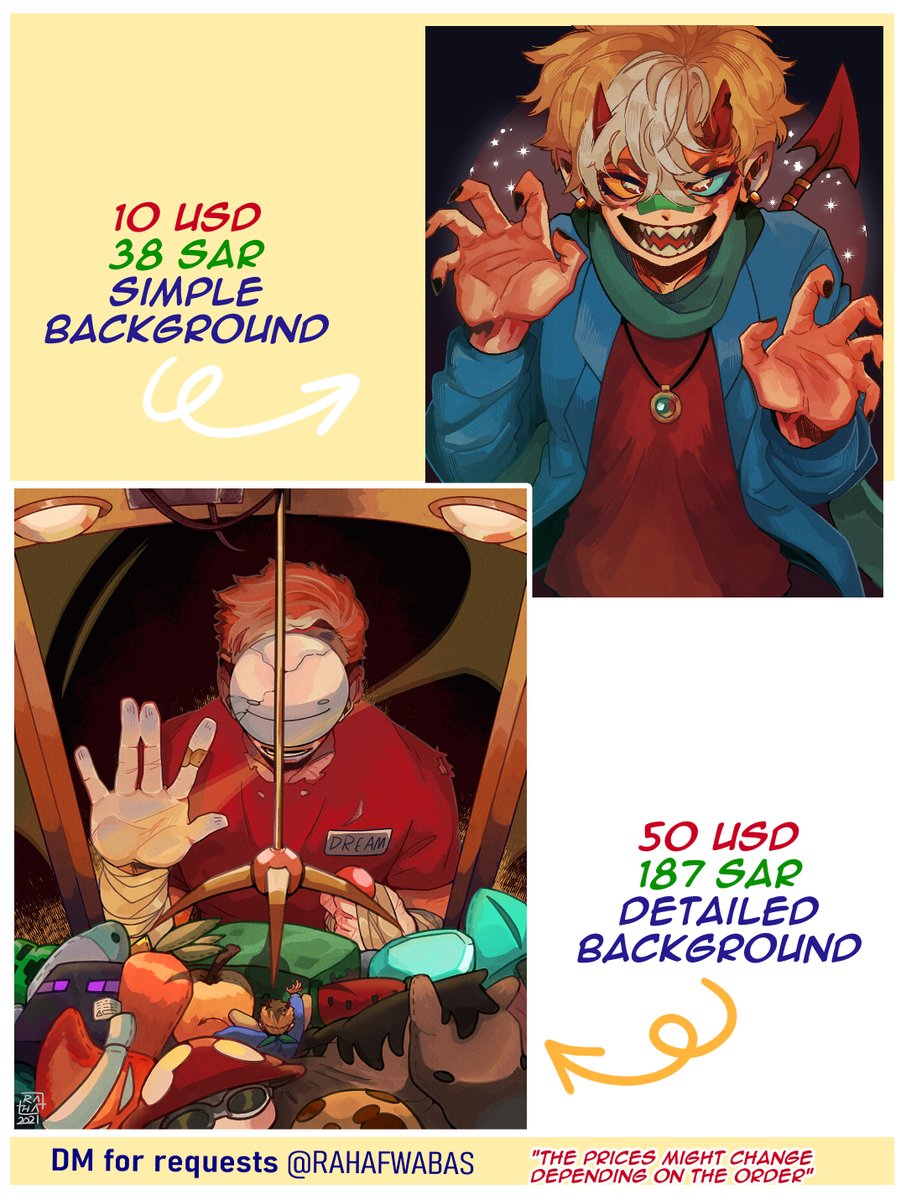 Commissions art are open \ طلبات الرسم مفتوحة

payments on PayPal

STC PAY \ او تحويل بنكي للريال

DM me for any questions \ رسائل خاصة لاستفسارات

Emil: rahafwabas.business@gmail.com 

#commission #commissionart #character_design #comic #manga #storyboard #illustration 