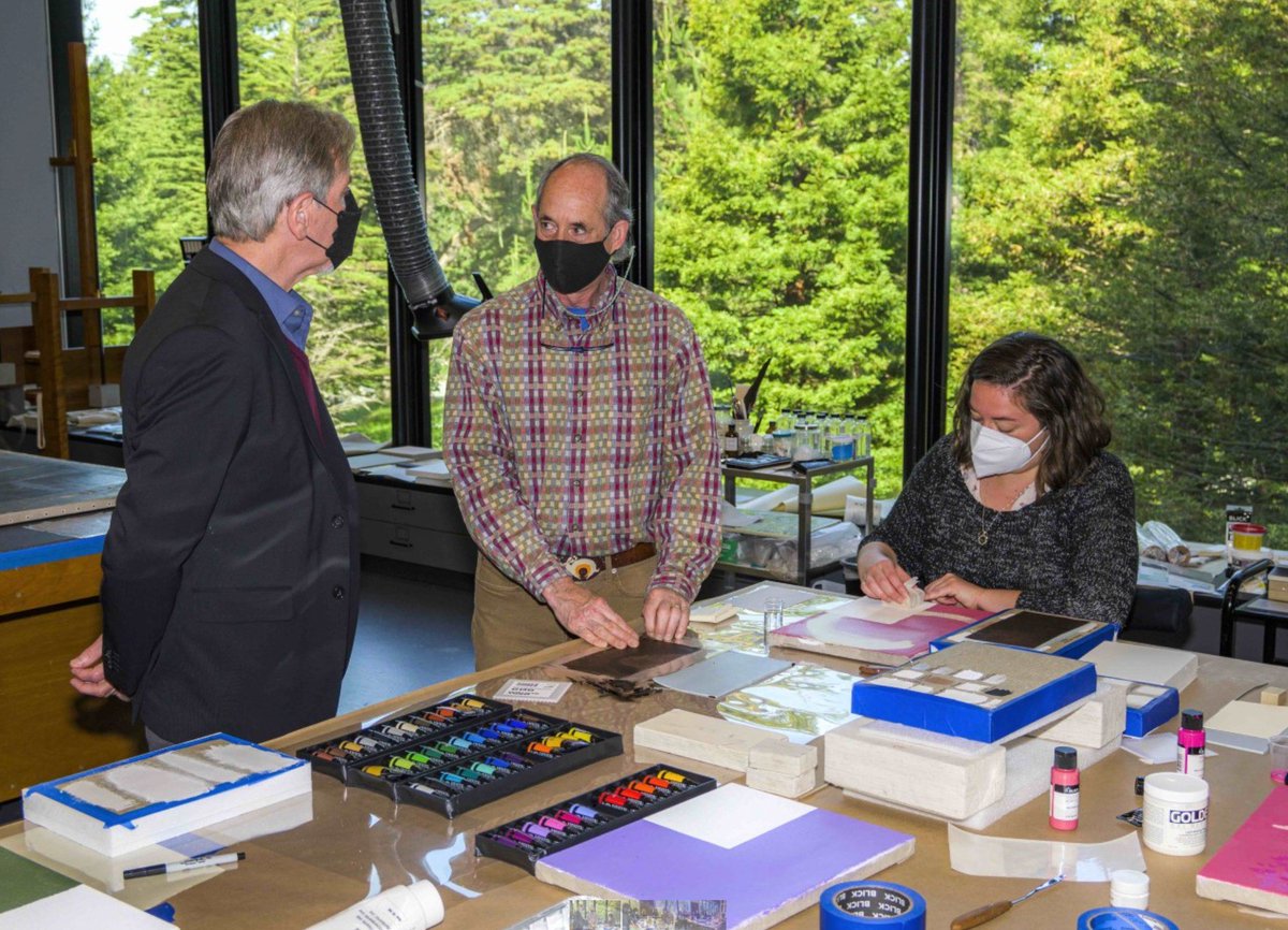 GettyFoundation's tweet photo. A group of conservators recently met with support from our #ConservingCanvas grant to the Fine Art Museums of San Francisco's @legionofhonor for a 7-day workshop on tears, inserts, and texturing of fills on canvas paintings. https://t.co/vTfXDTbHIg