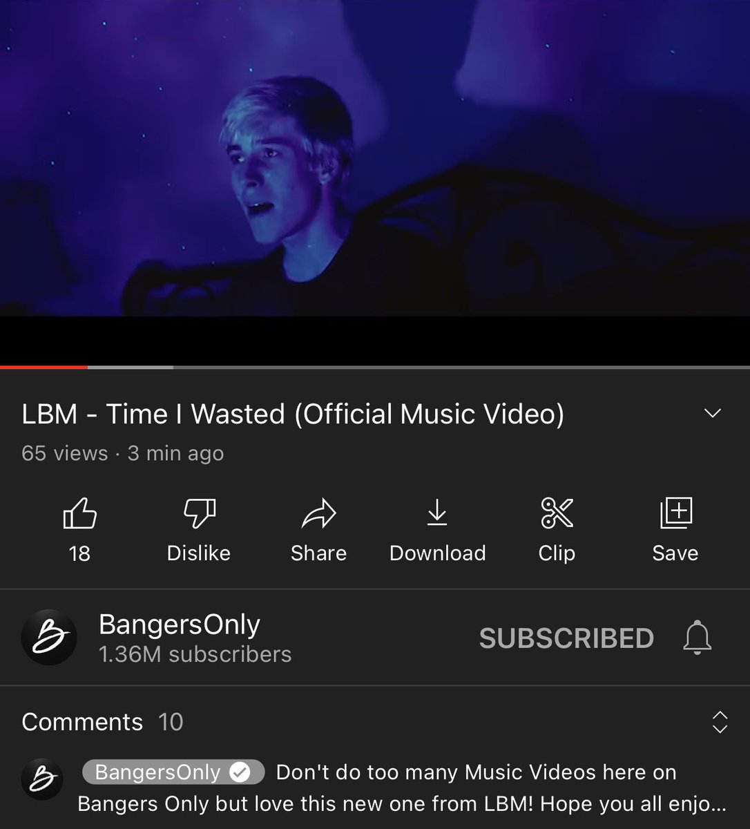 lilbigmedium_'s tweet photo. “Time I Wasted” music video out now on YouTube💙 link in my bio to watch:) https://t.co/jNhjJkAiAQ