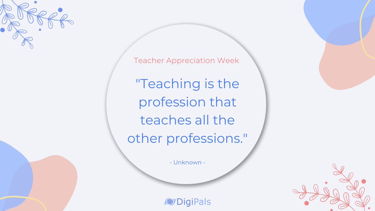 Digi_Pals's tweet photo. Thank You Teachers!
#TeacherAppreciationWeek #ThankYouTeachers #teachers #teachersontwitter https://t.co/RaPR97UjvQ