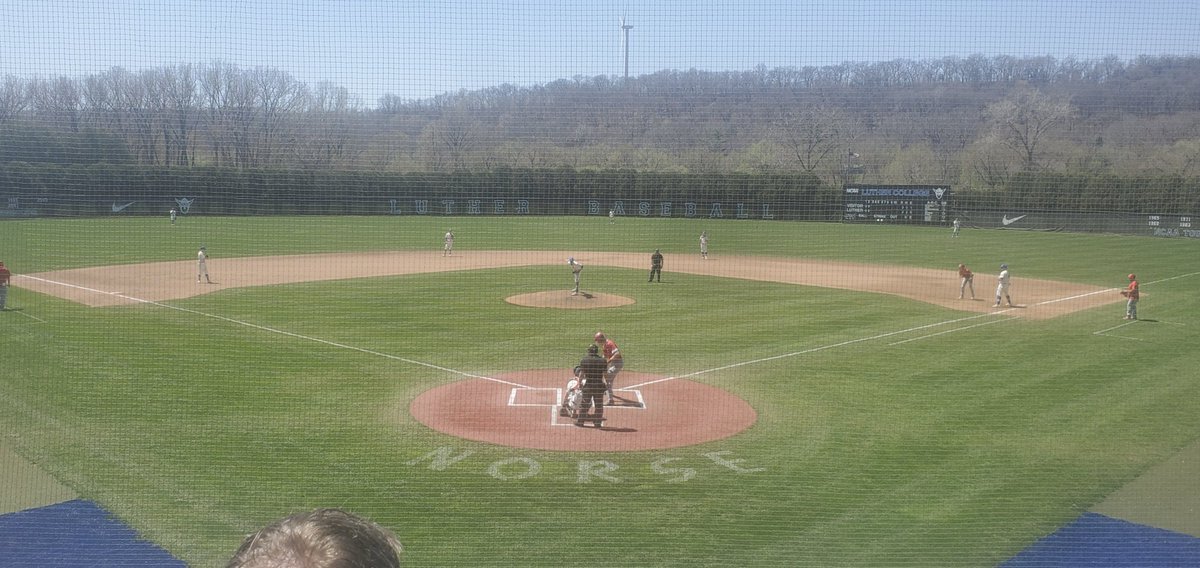 Kevin_Torgerson's tweet photo. Couple games at Luther today.  @LutherBaseball takes game #1 https://t.co/AU49LAGIq2