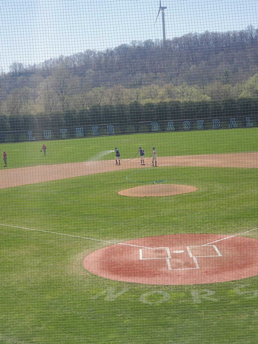 Kevin_Torgerson's tweet photo. Couple games at Luther today.  @LutherBaseball takes game #1 https://t.co/AU49LAGIq2