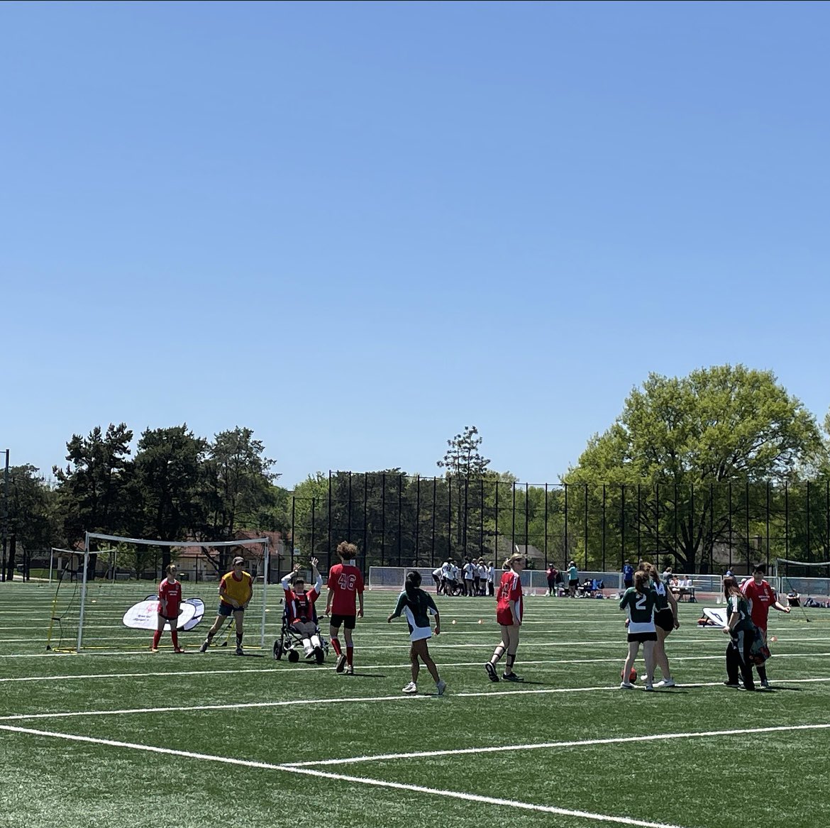 Buddies since preschool now getting to play beside each other on the soccer field 
<a href="/SMSouthPLS/">SMSPLS</a> <a href="/sokansas/">Special Olympics KS</a>