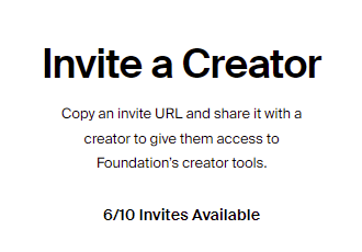 🪐Okay family, I have 6 #FoundationInvite and I'm ready to share with the artists! 

— Follow me 
— Drop your art 
— Make a retweet 

Every day I will choose a few people and give invites 💌