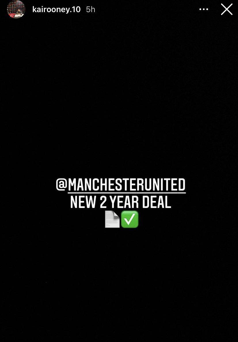 ManUnitedZone's tweet photo. Kai Rooney has signed a new two year deal with Manchester United 🔴 https://t.co/dUw9cFktR1