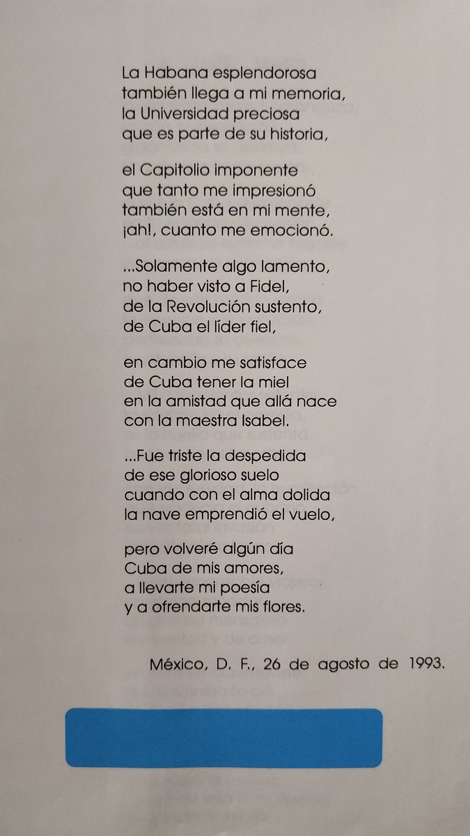 hectorvargasc's tweet photo. @lopezobrador_ mi padre desea compartirle poemas de su inspiración, con motivo de su visita a la hermana República de Cuba. https://t.co/MOFGsMs28t
