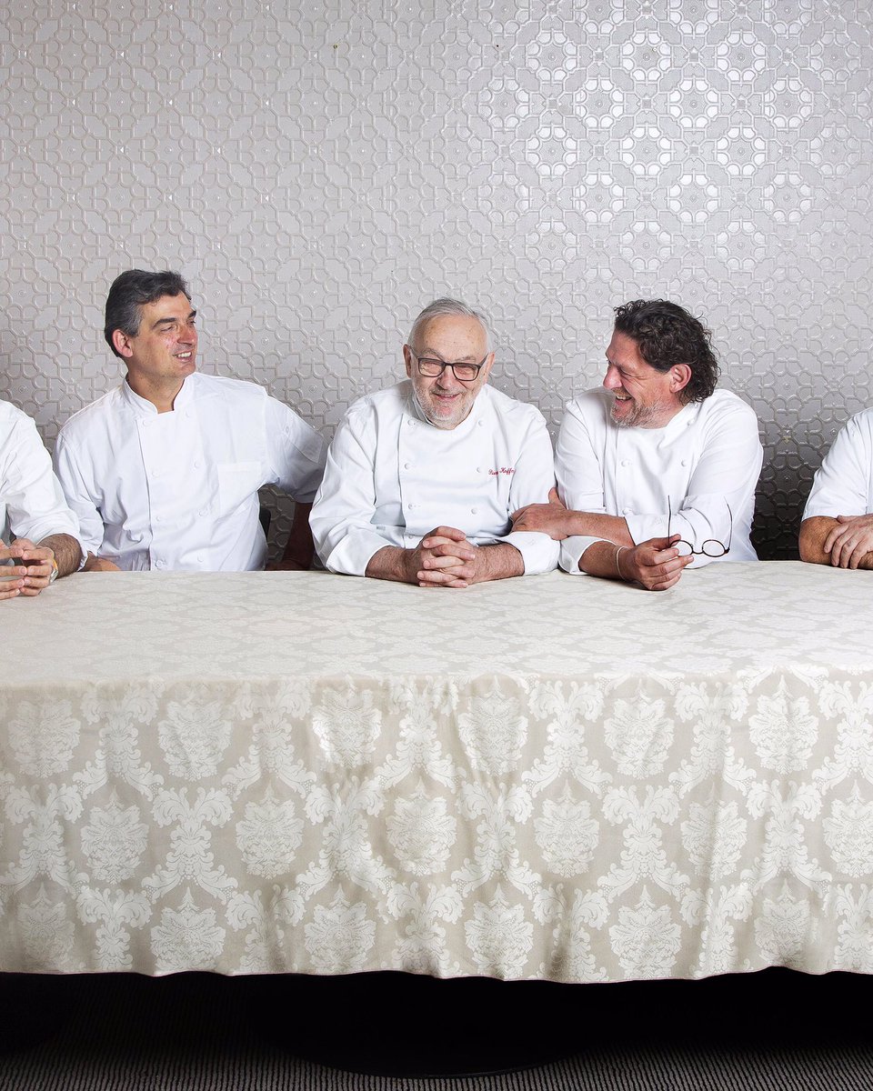 A fantastic photo of chef respect. We look forward to welcoming <a href="/KoffmannPierre/">Pierre Koffmann</a> to the <a href="/SkillsforChefs/">Skills for Chefs</a> conference on 29 &amp; 30 June. Places are still available.
Follow the link <a href="/SkillsforChefs/">Skills for Chefs</a>.