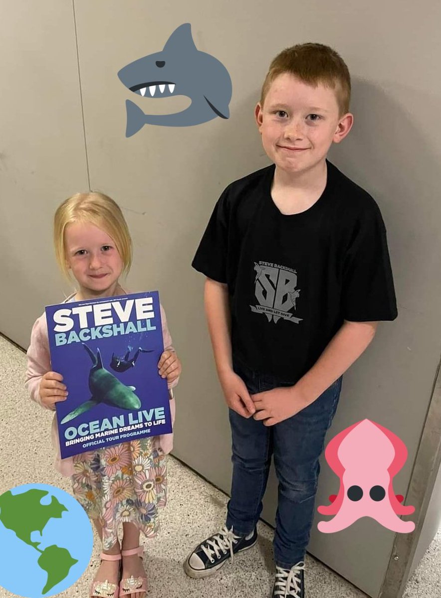 mrsbuetts's tweet photo. Thank you @SteveBackshall these two had the best time at your show today. You are an absolute hero in our house. They can't believe they've seen you "in real life". Great show 👍👍 #oceanlive #deadly https://t.co/A0dpDRyDD7