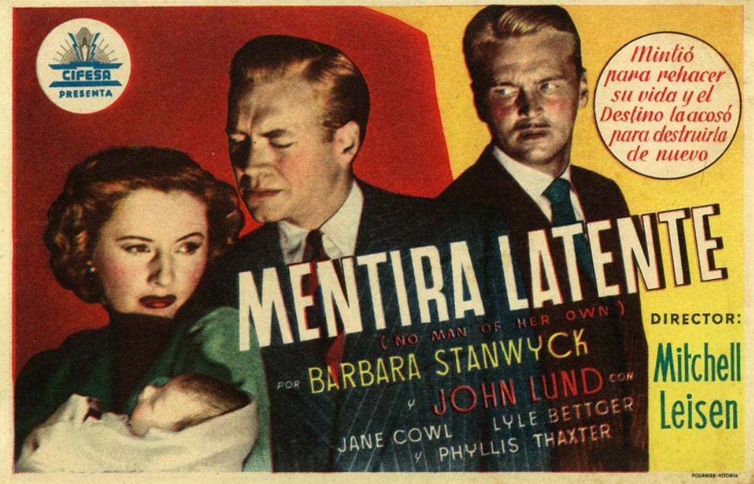 devastation79's tweet photo. #tcm
#noiralley
tonight 12:15am
#NoManOfHerOwn 1950*
#BarbaraStanwick swoooon*
@NoirAlley
@EddieMuller
@noirfoundation
@noircitymag https://t.co/ME7CFh85im