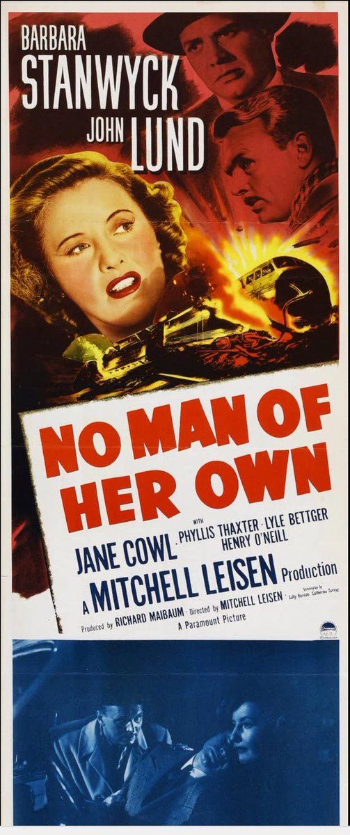 devastation79's tweet photo. #tcm
#noiralley
tonight 12:15am
#NoManOfHerOwn 1950*
#BarbaraStanwick swoooon*
@NoirAlley
@EddieMuller
@noirfoundation
@noircitymag https://t.co/ME7CFh85im