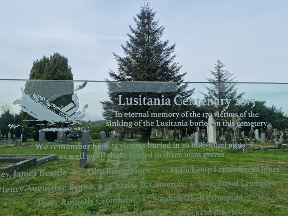 CobhTourism's tweet photo. On this day 107 years ago a single act of war caused the deaths of 1201 people when the Lusitania sank off the Cork coast Join us tomorrow at 2.30pm at the Old Church Cemetery and at the Lusitania Peace Memorial as we commemorate all those who died in that wartime tragedy.#Cobh https://t.co/rHR49j0geS