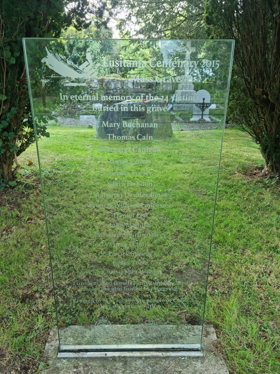 CobhTourism's tweet photo. On this day 107 years ago a single act of war caused the deaths of 1201 people when the Lusitania sank off the Cork coast Join us tomorrow at 2.30pm at the Old Church Cemetery and at the Lusitania Peace Memorial as we commemorate all those who died in that wartime tragedy.#Cobh https://t.co/rHR49j0geS