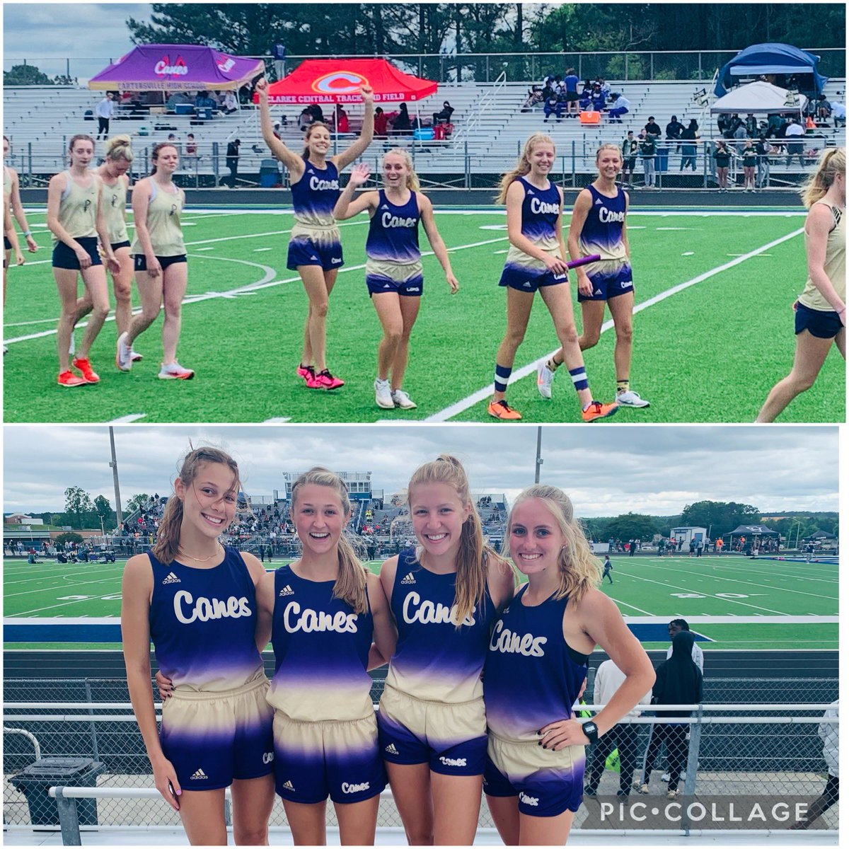 CoachTCanesTF's tweet photo. STATE QUALIFIER!!! Lady Canes 4x800M relay 4th in Sectionals and a new HUGE School Record smashing the old one by 17 seconds!  Next Stop State Meet May 12-14! #canespassthebatonquickly! @cvilleschoolsys @dailytribsports @BartowSportsZon https://t.co/QCBJ9m1r7U