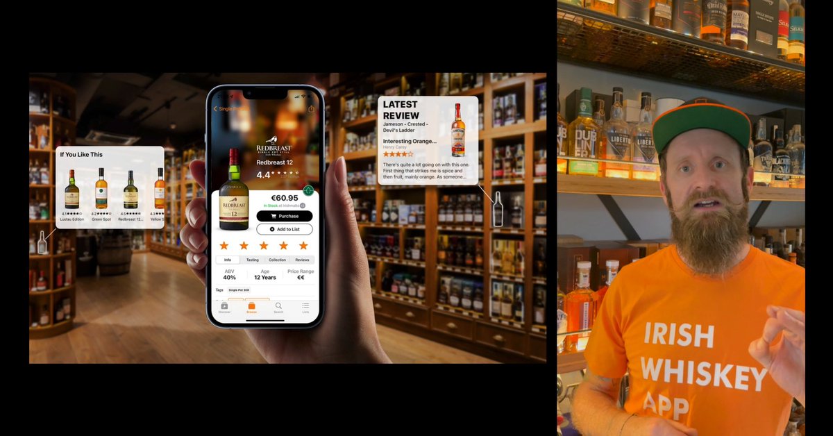 Throw an auld follow on <a href="/irishwhiskeyapp/">Irish Whiskey App</a> there would ya. You get to see me wear orange t-shirts that really highlight my hidden ginger. Oh and you’ll seem super smart when it comes to the whiskey 🥃