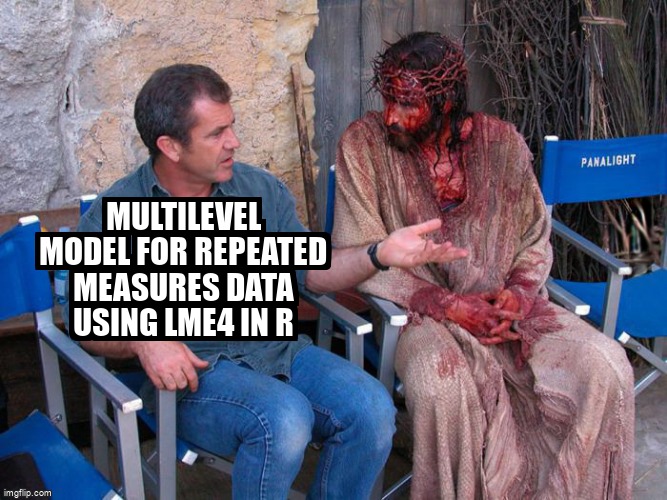 overflow_meme's tweet image. Multilevel model for repeated measures data using lme4 in R stackoverflow.com/questions/7215… #multilevelanalysis #r #lme4