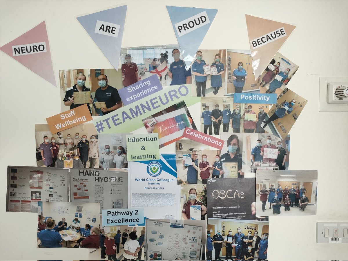 Gayle2582's tweet photo. @UHCW_TraumaNeur showing examples of what we're proud of. The staff on this ward have had alot to celebrate showcasing Daisy award winners and nominations as well as worldclass colleague #teamneuro #trauma #patientfirst #whatajourney https://t.co/VbCMqZsKCw