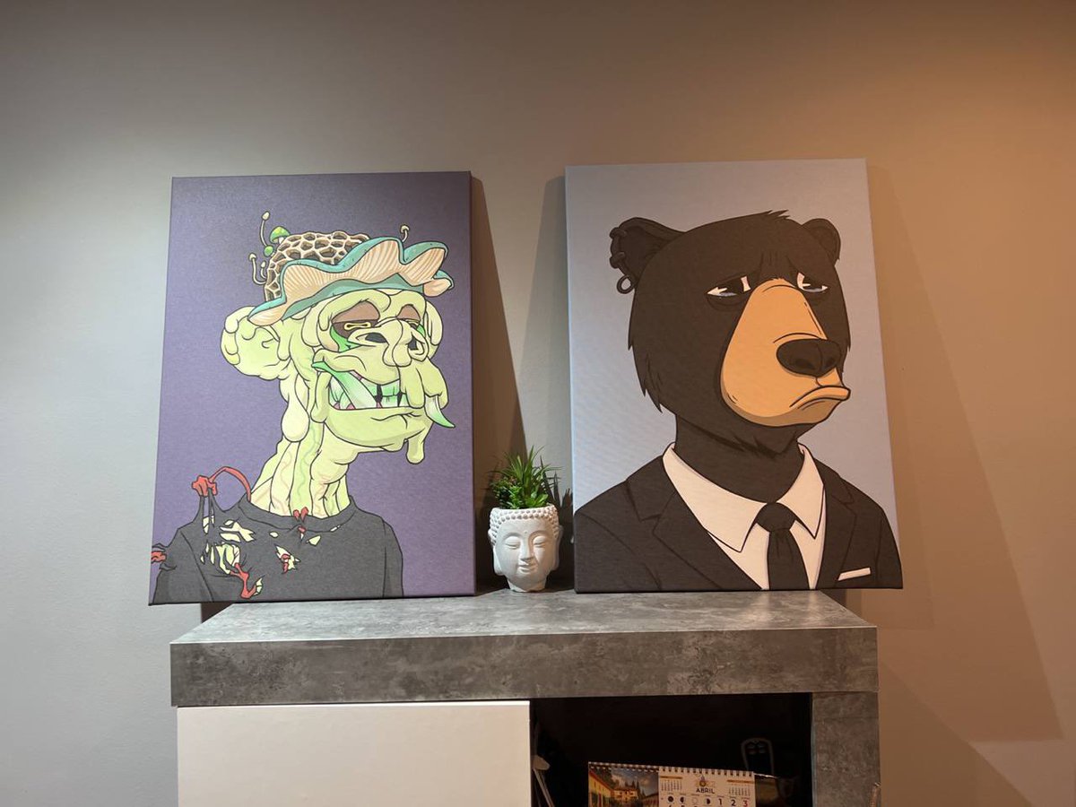 My first #MAYC <a href="/BoredApeYC/">Bored Ape Yacht Club 🍌</a> and first <a href="/okaybears/">Okay Bears</a> #WAGBO 

Will never sell