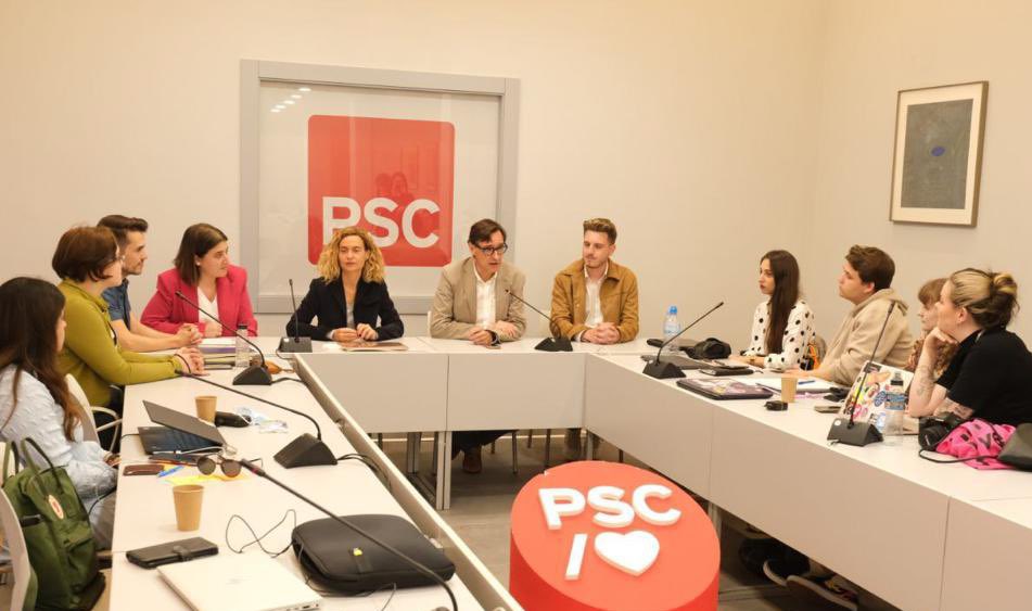 enriclopezj's tweet photo. 🌹 It was an honor to host the first @YESocialists Presidium meeting at home with @jsccatalunya. Thank you @salvadorilla and @meritxell_batet for accompanying us today 🇪🇺 And thank you @eugeniadipolito @OtGarciaRuiz for JSC’s continuous commitment to YES 🙌🏽 #OrgullJSC https://t.co/CJUISMLvBF