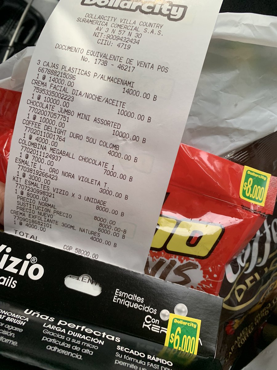 NAILLYP's tweet photo. Pilas con las compras @dollarcity causalmente dos de mis artículos tenían un precio diferente expuesto al que me estaban facturando https://t.co/Z0dgDAID5J