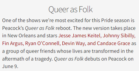 ArtsOutLoudInc's tweet photo. Friend of Arts Out Loud and Producer/Director/Writer @briandannelly has taken a queer classic and brought new life to it. Stream on June 9th on @peacockTV!    https://t.co/R80gJgDP0u
#LGBTQ #QueerTV #ComingOut #Pride https://t.co/RwVBWilRcf