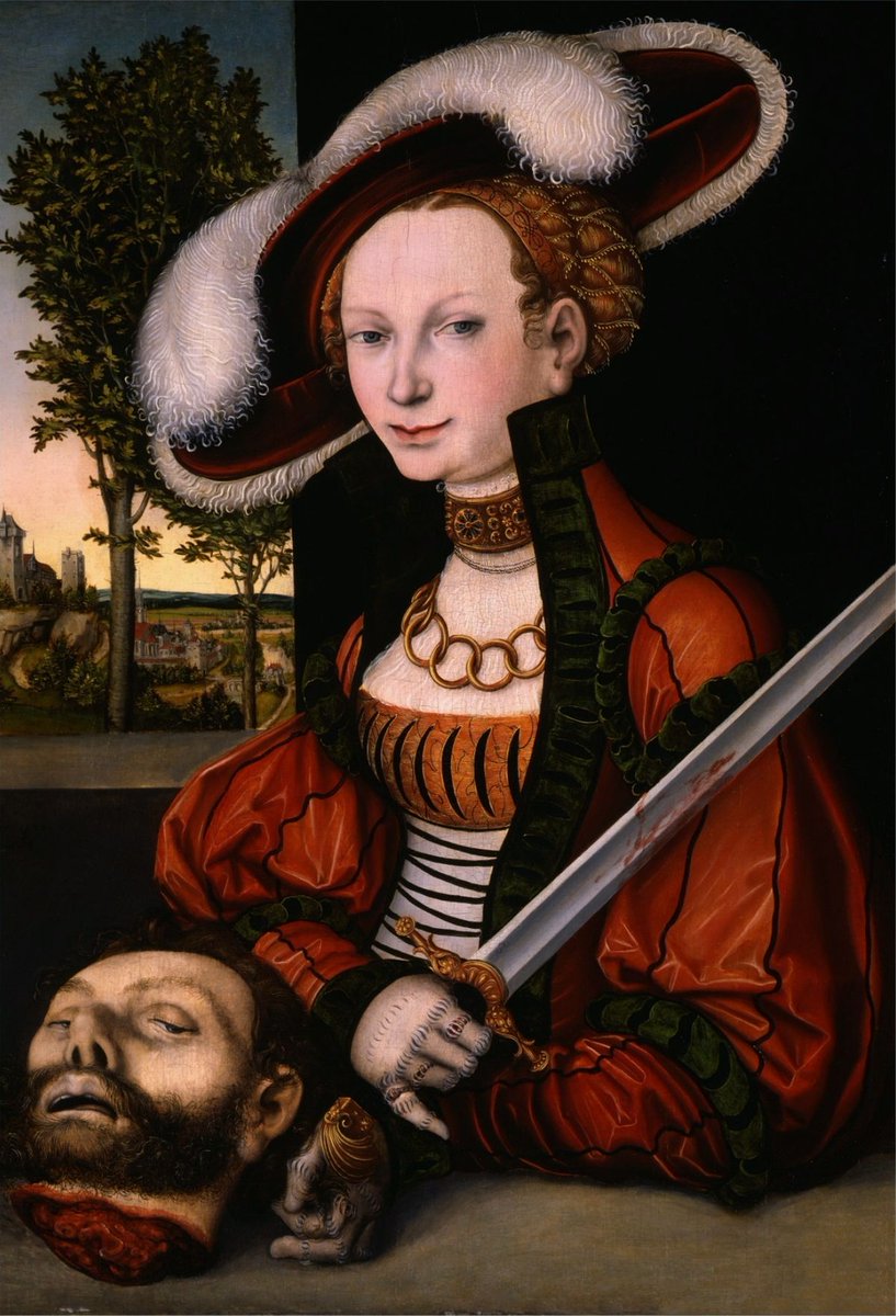 historicalfits's tweet photo. decapitation was a popular theme for womens portraits in mid 16th century germany https://t.co/UY7NoDhgQV