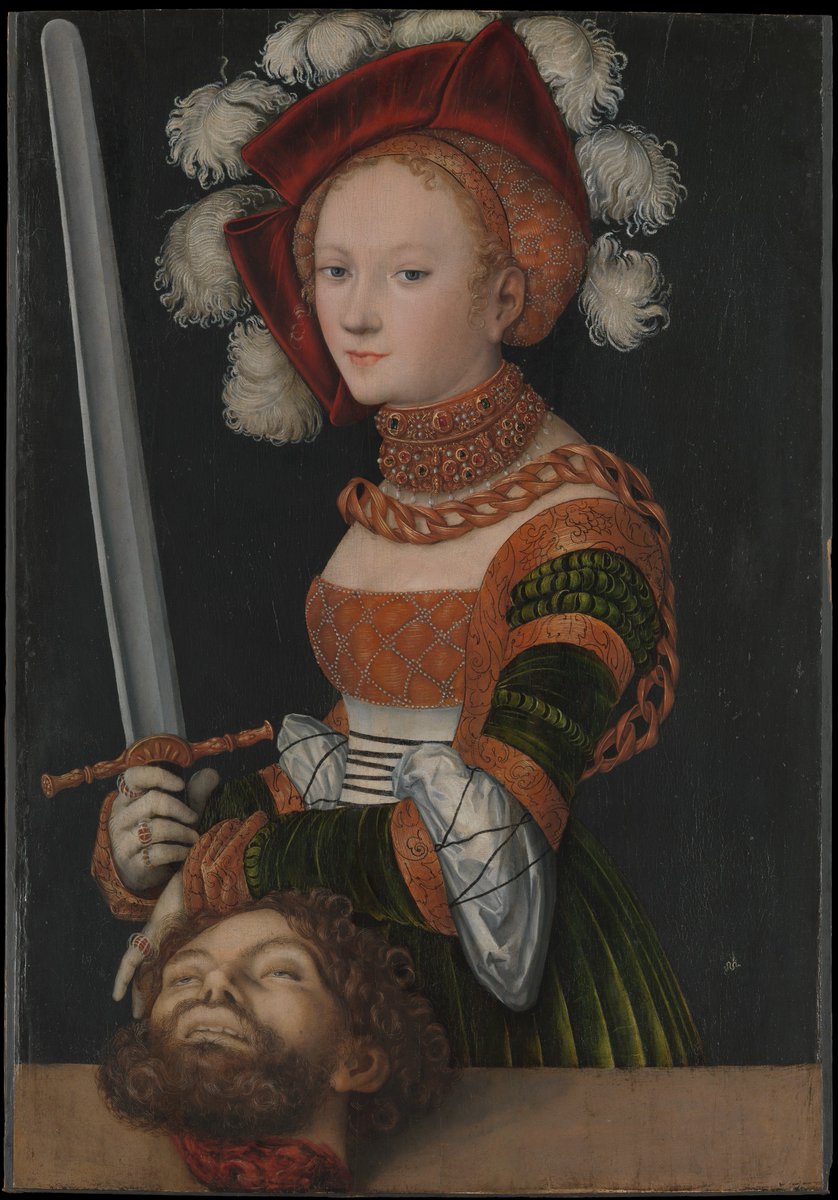 historicalfits's tweet photo. decapitation was a popular theme for womens portraits in mid 16th century germany https://t.co/UY7NoDhgQV