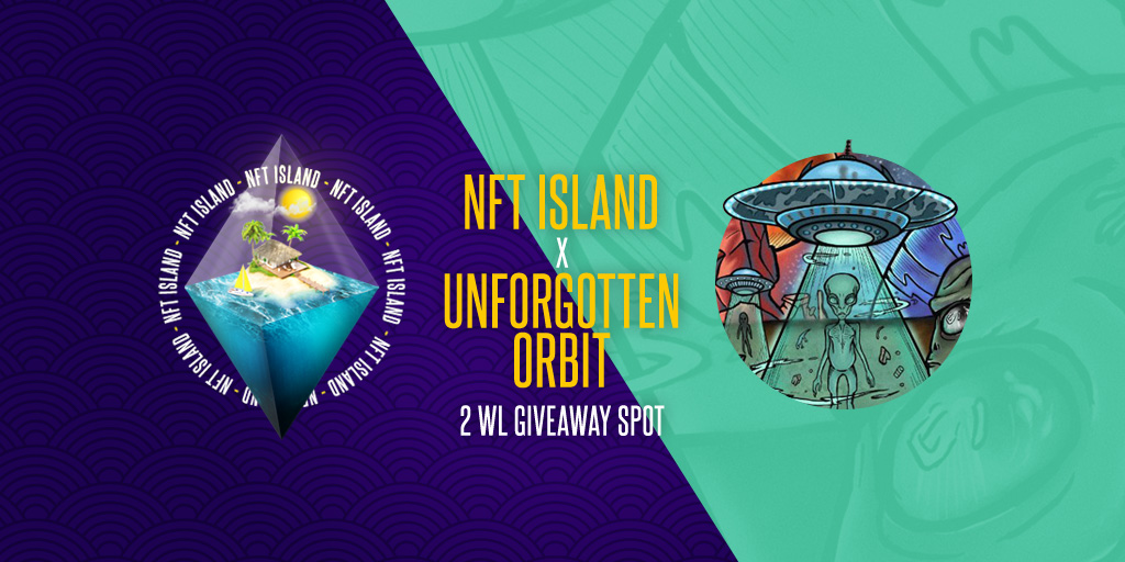 _NFT_ISLAND's tweet photo. 2 x @UnfrgtnNFT  WL Giveaway

- Follow  @UnfrgtnNFT &amp; @_NFT_ISLAND
- Like, RT Tweet
- Tag 2 friends
- Join Discord: https://t.co/m6YzXyCFCs 

24h ⏰

#NFTGiveaway #Whitelist https://t.co/YTovKybYB7