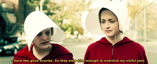 RCdeWinter's tweet photo. The fear and hatred of #women in America is frightening. It’s approaching the breeder philosophy of #Hitler at a rapid pace. Dunno know about you, grrls, but I’m never going to put on #HandMaidRed. https://t.co/ftn9sdoz40