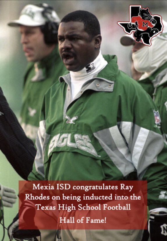 Mexia_Athletics's tweet photo. Tonight, Class of 1969 and Blackcat Legend, Ray Rhodes will be inducted into the Texas High School Football Hall of Fame! Mexia ISD and Mexia Athletics would like to congratulate Ray Rhodes! #WEKAT #txhsfb #HallOfFame https://t.co/UjXu48AFxW