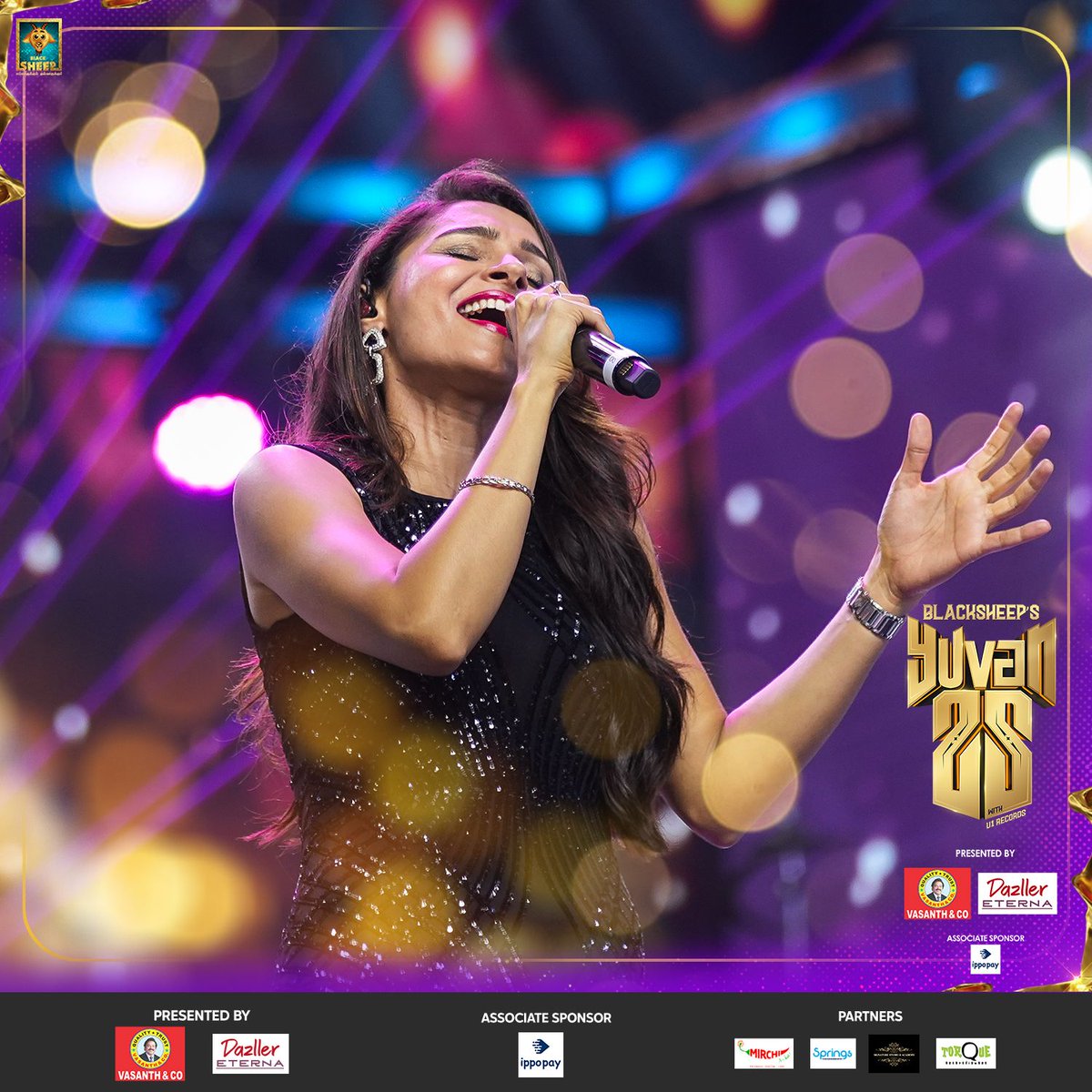 BSStudiosOffl's tweet photo. Singing songs just as lovely as she is 
#andreajeremiah😍
.
#blacksheepsyuvan25 #blacksheepyuvan25 #yuvan25 #25yearsofyuvan #blacksheep https://t.co/8oCxYxVdYd