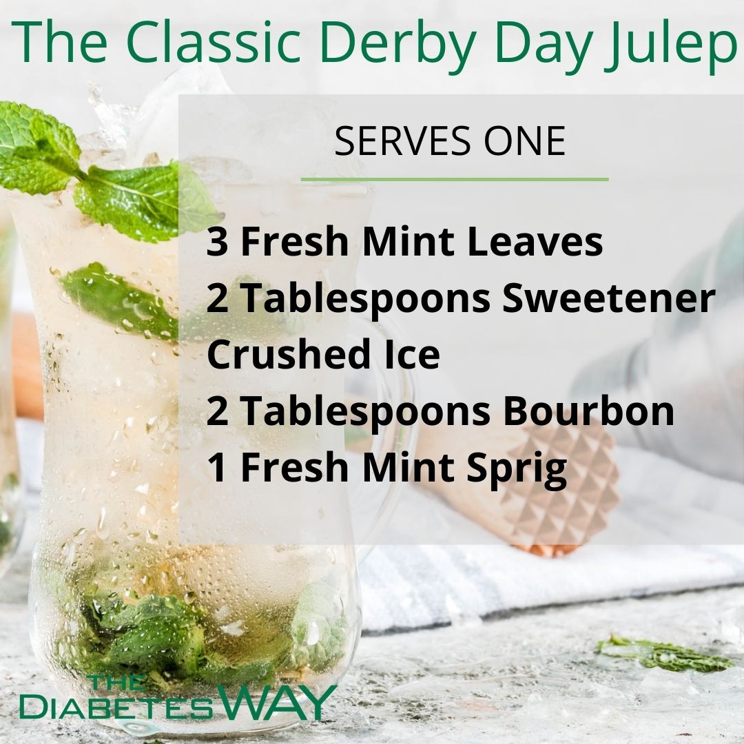 diabetes_way's tweet photo. It's #KentuckyDerby time!
Fun Fact- the Mint Julep is a fairly low carb drink of choice with only 8 carbs per serving!
Enjoy as is or you can always swap out the traditional simple syrup for a sweetener of choice!
#mintjulep #lowcarboptions #thisforthat https://t.co/nwk64pJcRI