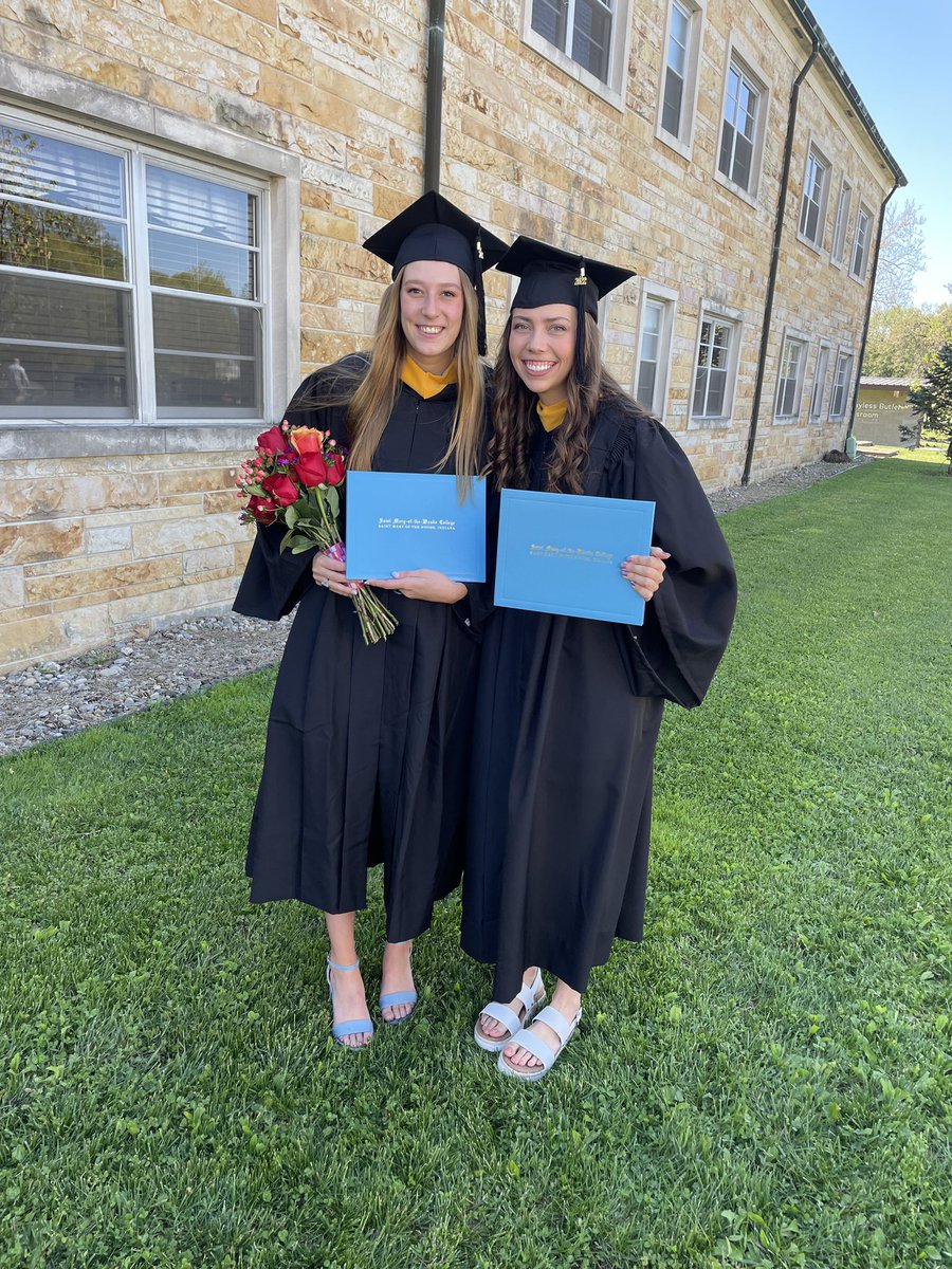 SMWCvball's tweet photo. Huge congrats to Lex and Kara for graduating @smwc today!!! https://t.co/60q8FPfsdt