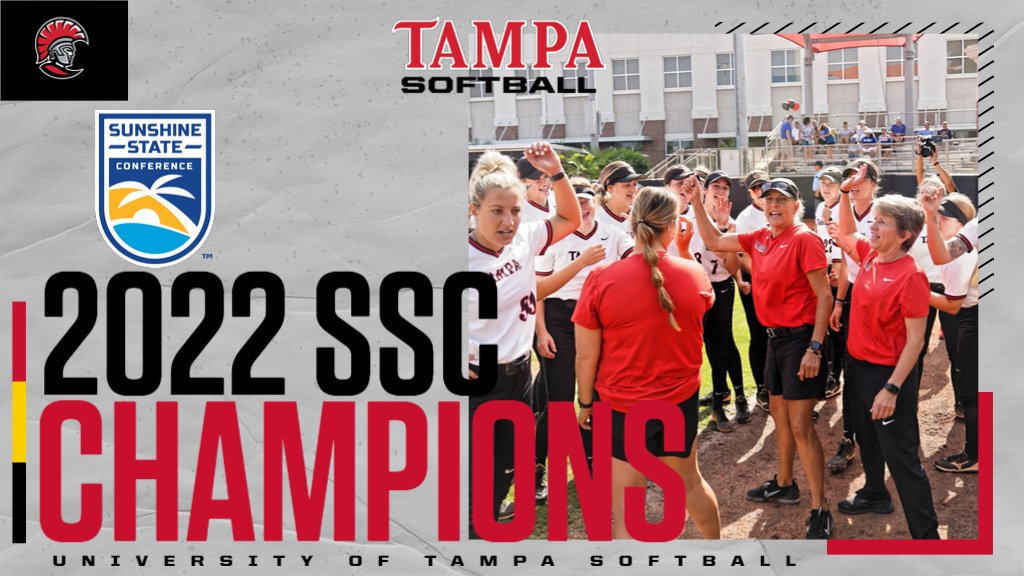 UTampaSoftball's tweet photo. With Saturday's victory, #TampaSoftball captures program's fifth @D2SSC championship. Congrats Spartans!!! #StandAsOne ⚔️🛡 https://t.co/mQ0giJHDV8