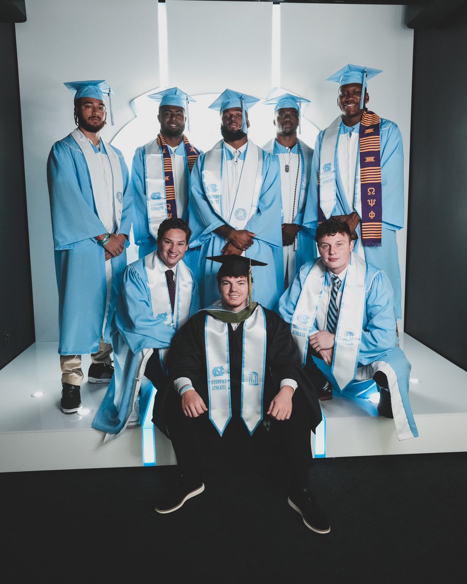 Congrats to our guys graduating this weekend 👏 #CarolinaFootball 🎓 #40YearDecision