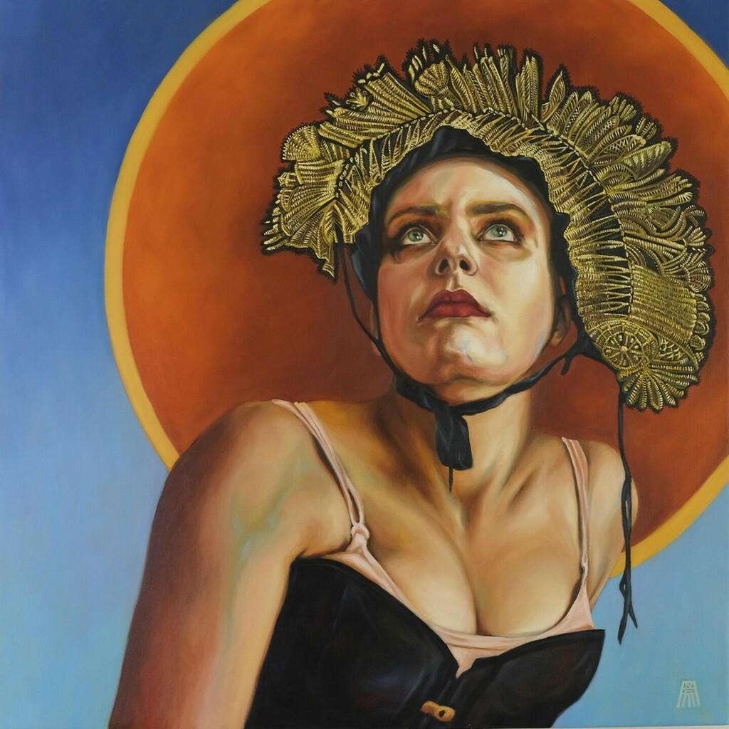 Amwomenartists's tweet photo. Alectrona by Anat Michaeli; featured in the show Breaking Through: The Rise of American Women Artists at the Customs House Museum. The exhibition runs March 5 through May 29 #AnatMichaeli #AWABreakingThrough #CustomsHouseMuseum #AWA25in25 #womenartists #… https://t.co/oQFBX21LoG https://t.co/NU8cF4ORZc