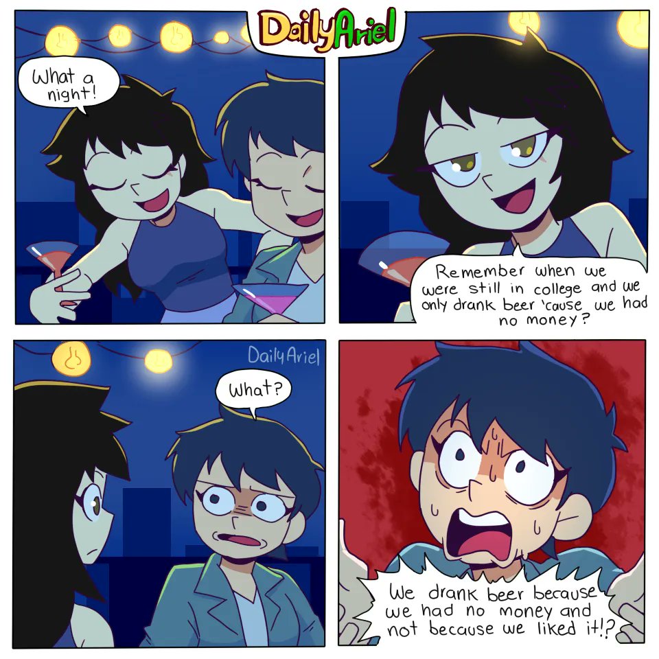 DailyAriel's tweet photo. It's actually kinda cheap! #comicstrip #comicoftheday #dailyariel https://t.co/2DtOt1mH03