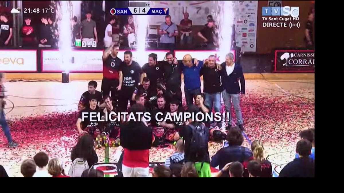 Quina enorme temporada 👏👏👏👏 👏 <a href="/phcsantcugat/">Solideo Patí Hoquei Club Sant Cugat</a>, nou equip <a href="/okliga_oficial/">OK Liga</a>!! Moltes felicitats <a href="/Jcvdhe/">joan carles vadillo</a> @borkito7 <a href="/oscargr5/">Oscar González</a> <a href="/DAVIDSALVATIER2/">David Salvatierra</a>  Molta feina hi ha darrera!! A gaudir-ho amics!! Bravo!! Força Santcu 🔴⚫!!