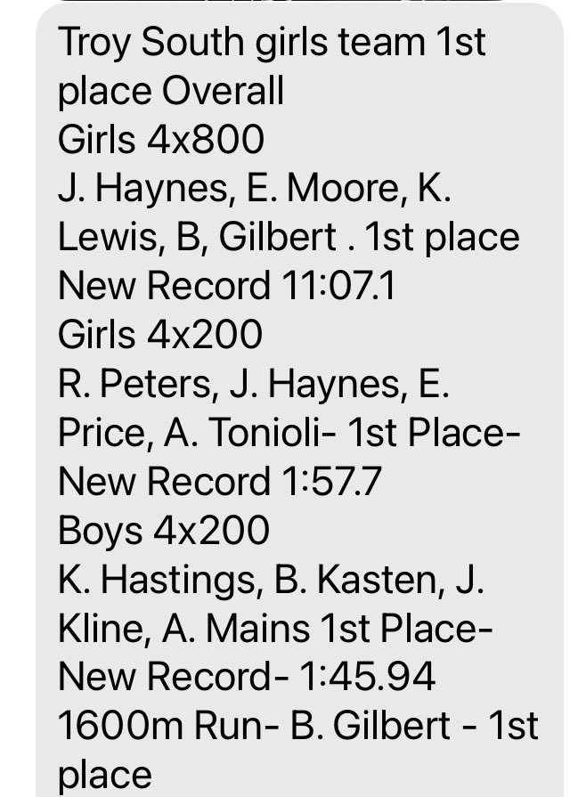 TSMSAD's tweet photo. Records are made to be broken and our @TroySouthMiddle Titan Track Team was on fire at the Titan Relays!!  Congratulations on a great season Titans!! #TroySouth #proud2br3 #TitanStrong #TitanPride #TitanTrack https://t.co/r9GprcRT95