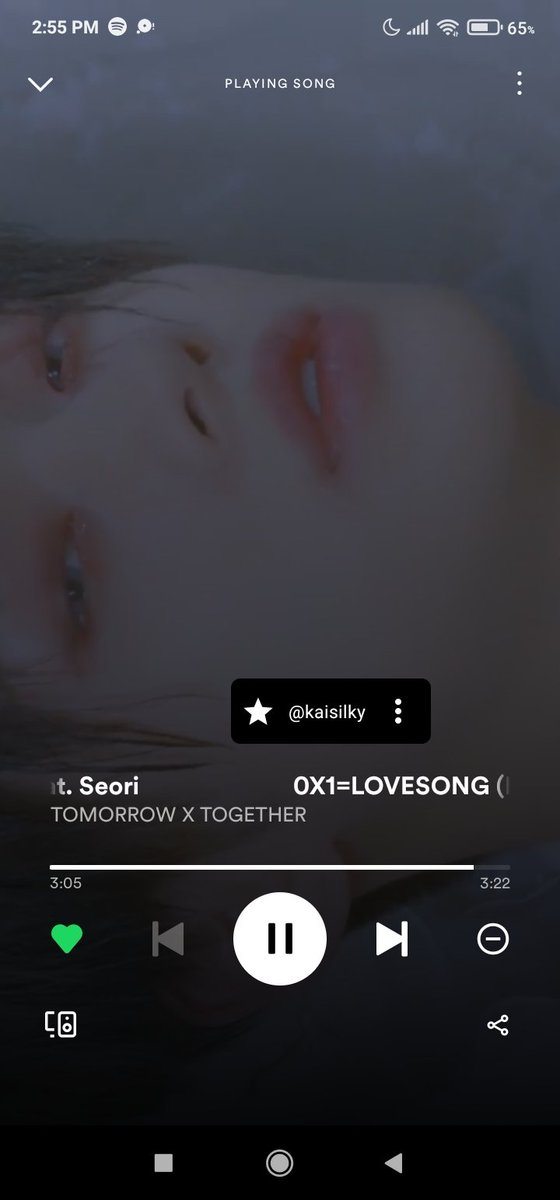 kaisilky's tweet photo. • lovesong en spotify

#TOMORROW_X_TOGETHER #투모로우바이투게더  @TXT_members @TXT_bighit https://t.co/nZeHoBfzNS