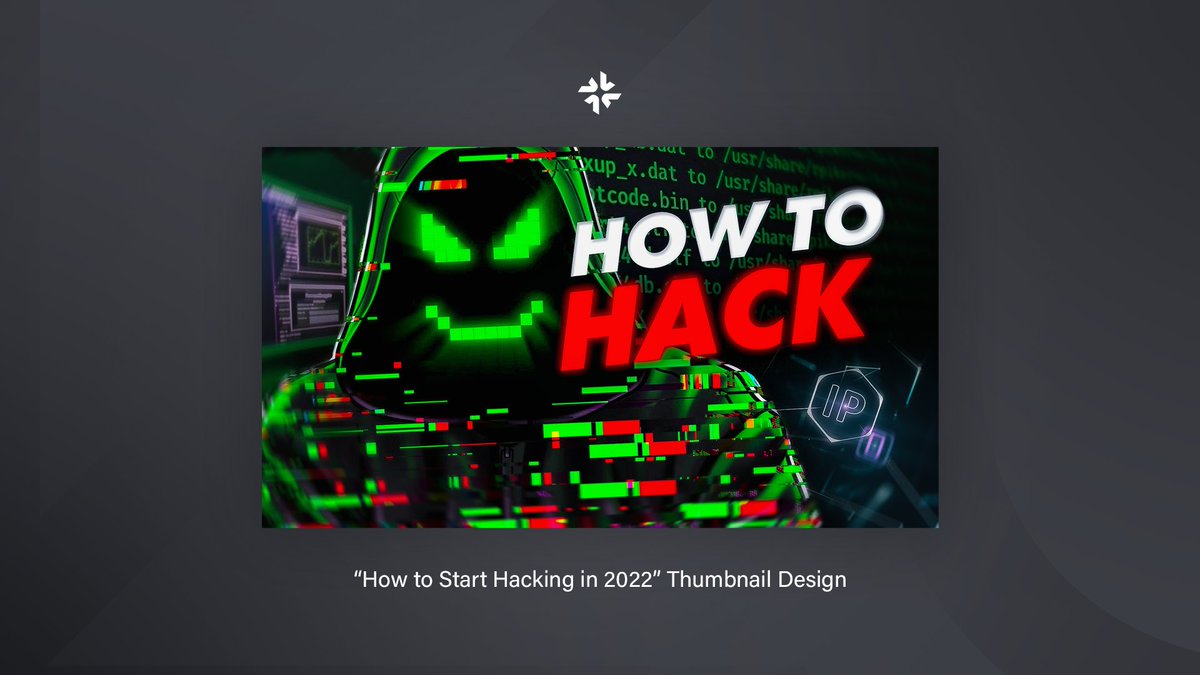 🎨Thumbnail design

"How to Hack | Beginners Guide"

♥️ Any and all support is appreciated!