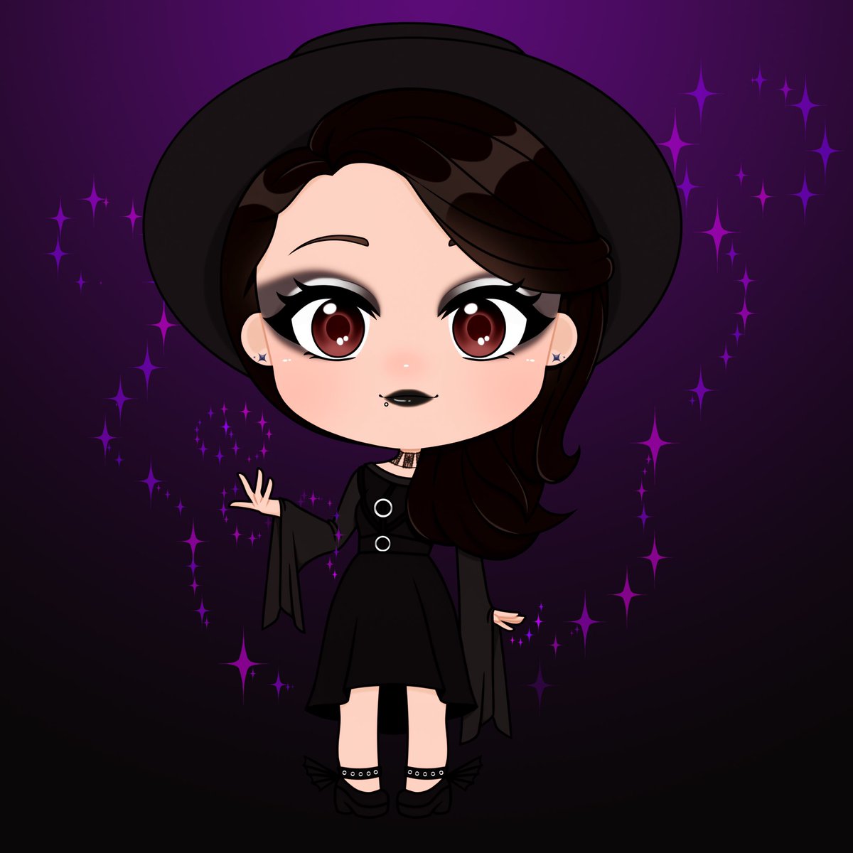 Kristysmakeup__'s tweet image. So I had @Jlct_mua do a chibi for me and I love them so so much. If you want or need anything like this done please contact her she is amazing. 💜💜💜